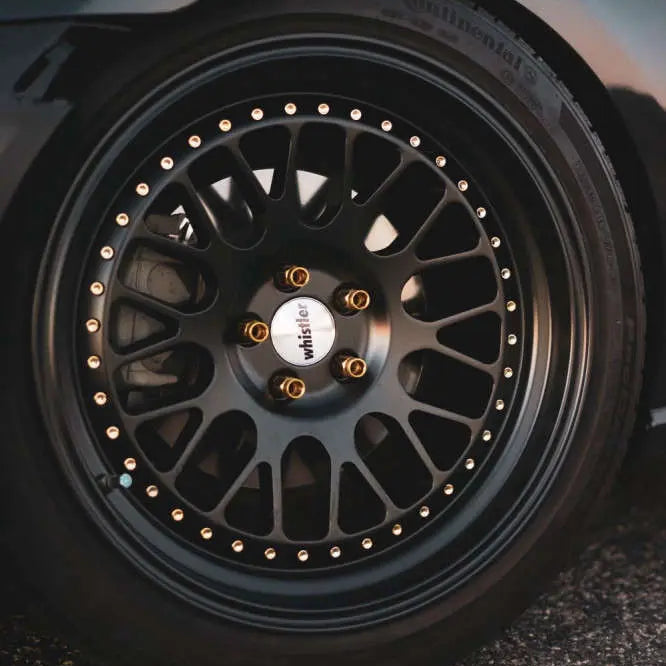 SK1 Satin Black Face / Gloss Black Lip - Whistler Wheels SK1 Satin Black Face / Gloss Black Lip - Whistler Wheels