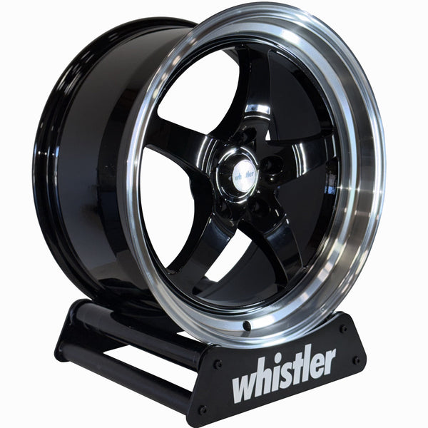 KR2 Gloss Black/Machined Lip